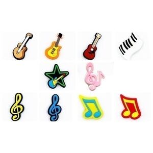 10 Pcs. Musical Instruments Shoe Charms for Crocs